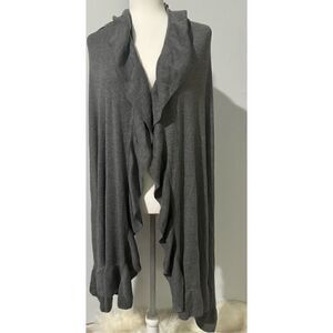 Chico’s Gray cardigan shawl wrap one size
